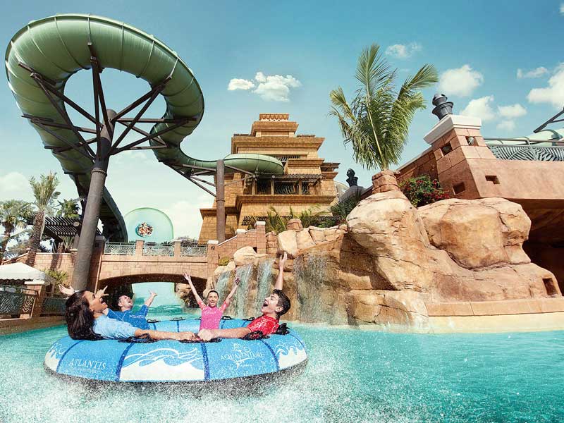 aquaventure waterpark top 10 theme parks in dubai